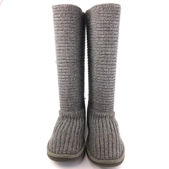 UGG Australia 'Classic Cardy' Tall Knit Winter Boots 7 - Picture 4 of 13